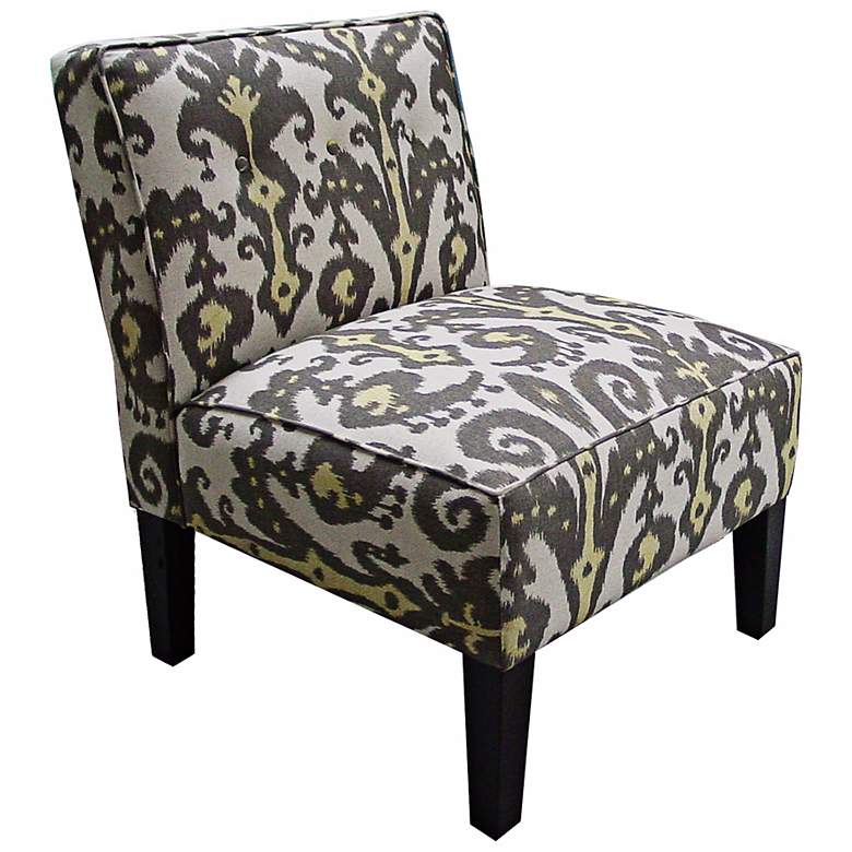 Image 1 Marrakesh Girrafite Yellow And Brown Accent Chair