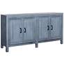 Thumbnail2 of Marriet 60" Wide Olive Blue 4-Door Wooden Cabinet