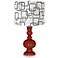 Marsala Abstract Rectangle Shade Apothecary Table Lamp