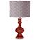 Marsala Gray Pleated Drum Shade Apothecary Table Lamp