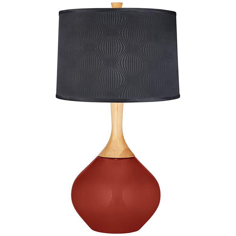 Image 1 Marsala Patterned Gray Shade Wexler Table Lamp