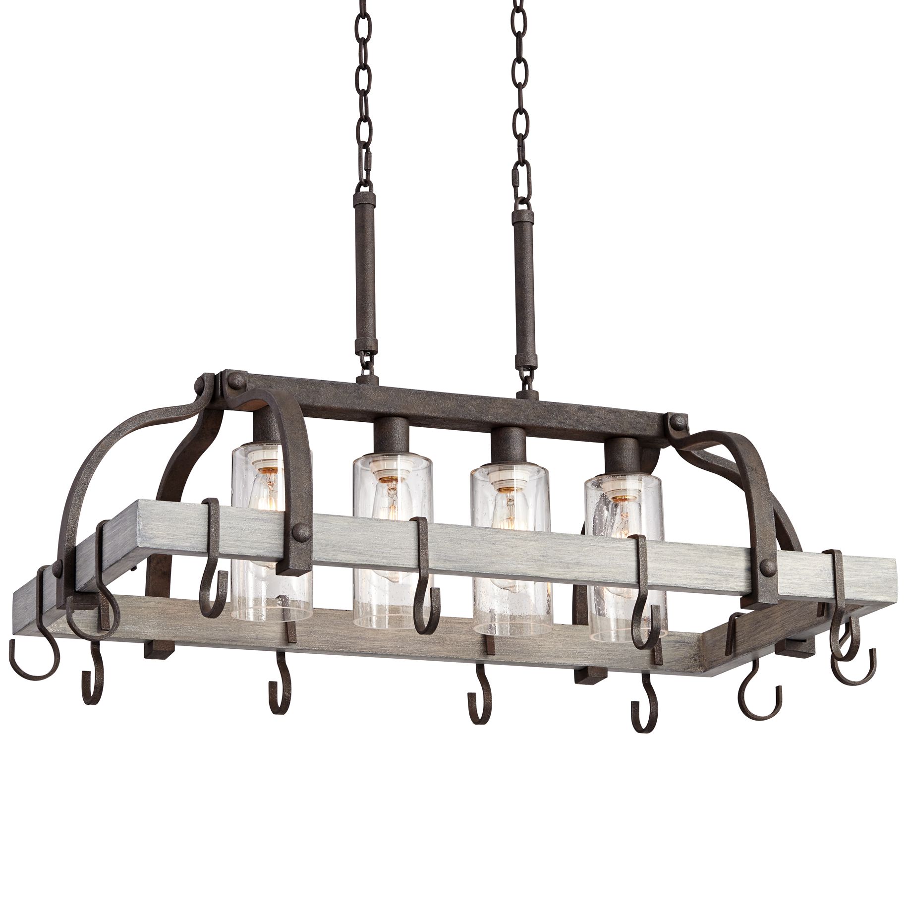 pot rack light fixture