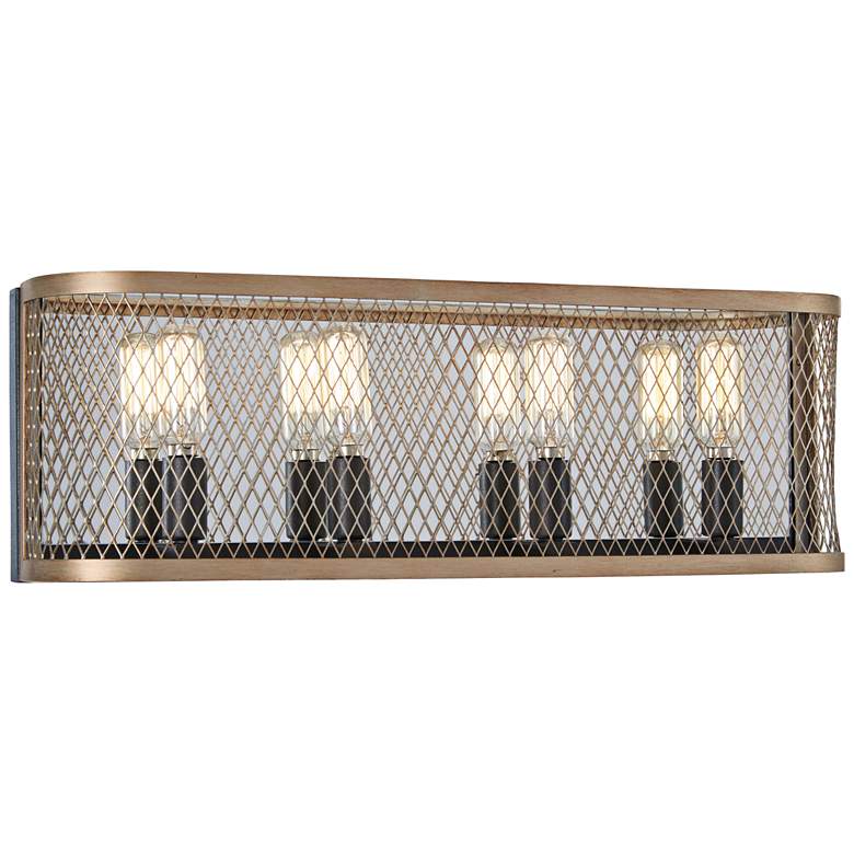 Image 1 Marsden Commons 19 3/4"W Iron and Gold 4-Light Bath Light