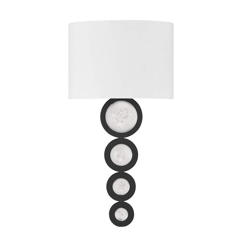 Image 2 Marseille 1-Light Wall Sconce in Matte Black more views