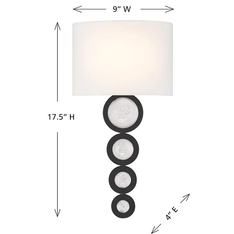 Image 6 Marseille 1-Light Wall Sconce in Matte Black more views