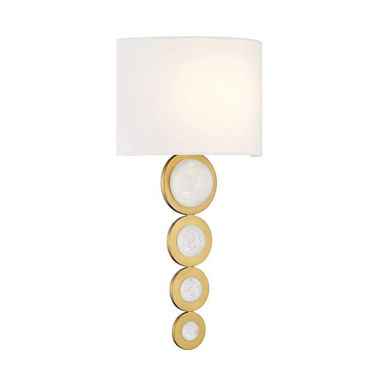 Image 3 Marseille 1-Light Wall Sconce in Warm Brass more views