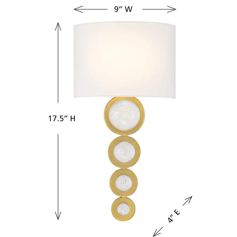 Image 6 Marseille 1-Light Wall Sconce in Warm Brass more views