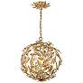 2_Marselle 16 1/2" Wide Antique Gold Sphere Pendant Light