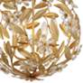 6_Marselle 16 1/2" Wide Antique Gold Sphere Pendant Light more views