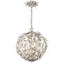 2_Marselle 16 1/2" Wide Antique Silver Globe 4-Light Pendant