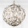 1_Marselle 16 1/2" Wide Antique Silver Globe 4-Light Pendant