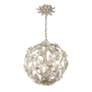 5_Marselle 16 1/2" Wide Antique Silver Globe 4-Light Pendant more views