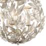 6_Marselle 16 1/2" Wide Antique Silver Globe 4-Light Pendant more views