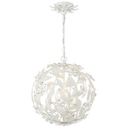 Marselle 16 1/2" Wide Matte White Sphere Pendant Light