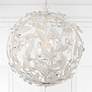 1_Marselle 16 1/2" Wide Matte White Sphere Pendant Light