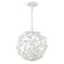 3_Marselle 16 1/2" Wide Matte White Sphere Pendant Light more views
