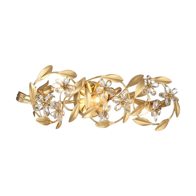 Image 3 Marselle 26" Wide Antique Gold 3-Light Bath Light more views