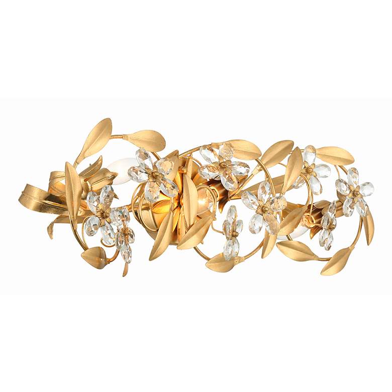 Image 4 Marselle 26" Wide Antique Gold 3-Light Bath Light more views