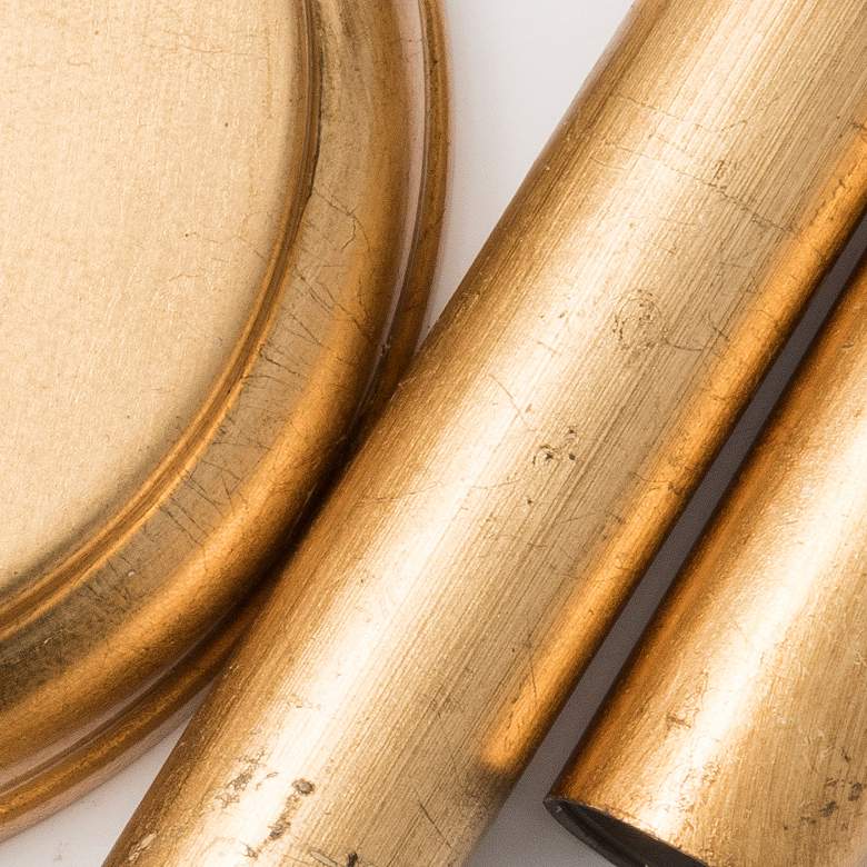 Image 6 Marselle 26" Wide Antique Gold 3-Light Bath Light more views