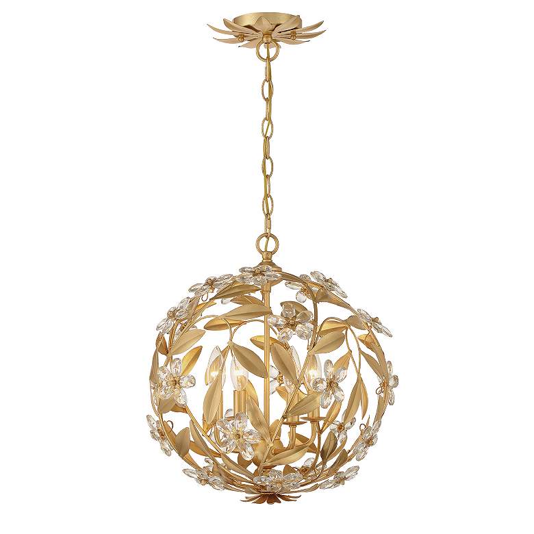 Image 4 Marselle 4 Light Antique Gold Mini Pendant more views