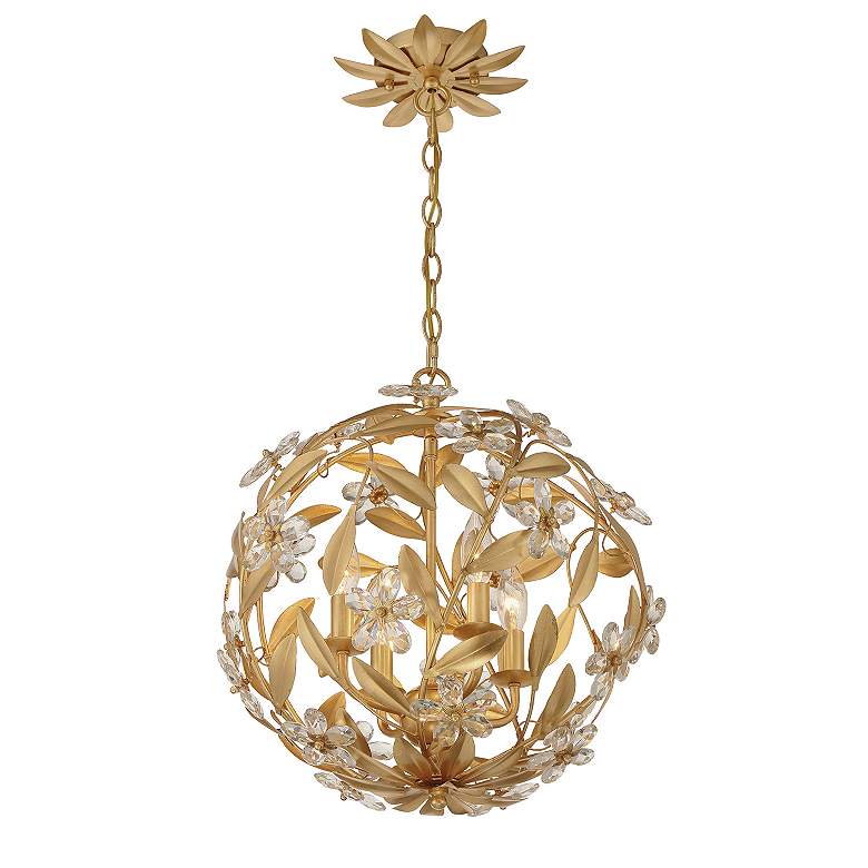 Image 5 Marselle 4 Light Antique Gold Mini Pendant more views
