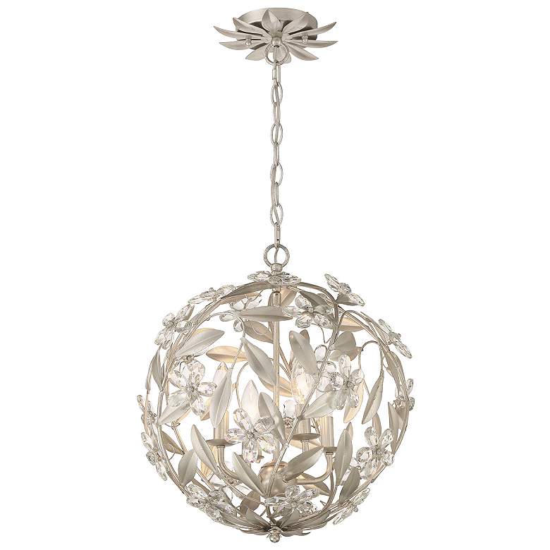 Image 2 Marselle 4 Light Antique Silver Mini Pendant