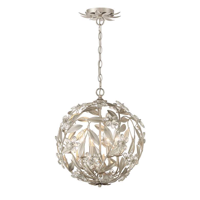Image 4 Marselle 4 Light Antique Silver Mini Pendant more views