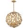 Marselle 6 Light Antique Gold Pendant