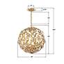 7_Marselle 6 Light Antique Gold Pendant more views