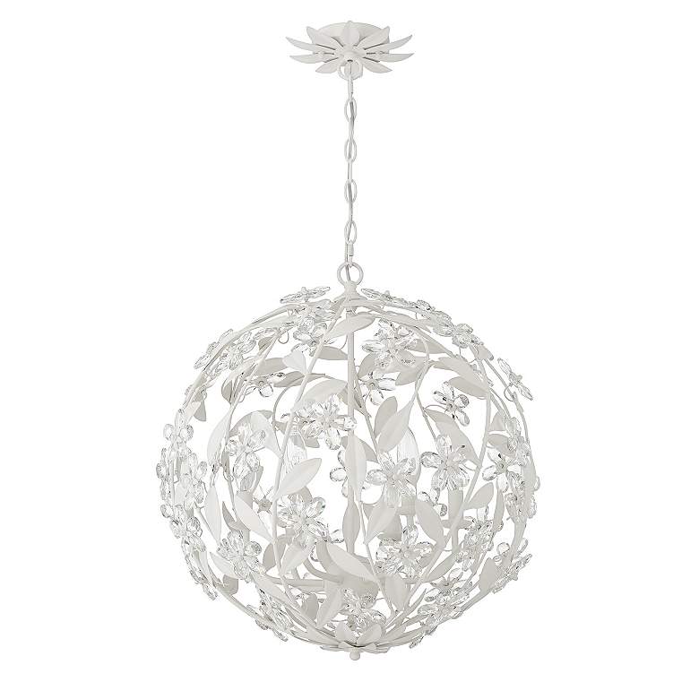 Image 2 Marselle 6 Light Matte White Pendant more views