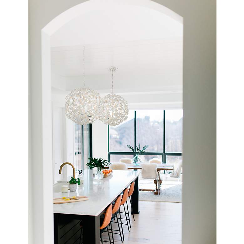 Image 6 Marselle 6 Light Matte White Pendant more views