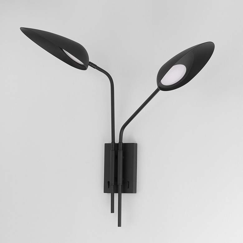 Image 3 Marsh 2-Light LED Wall Sconce Black more views