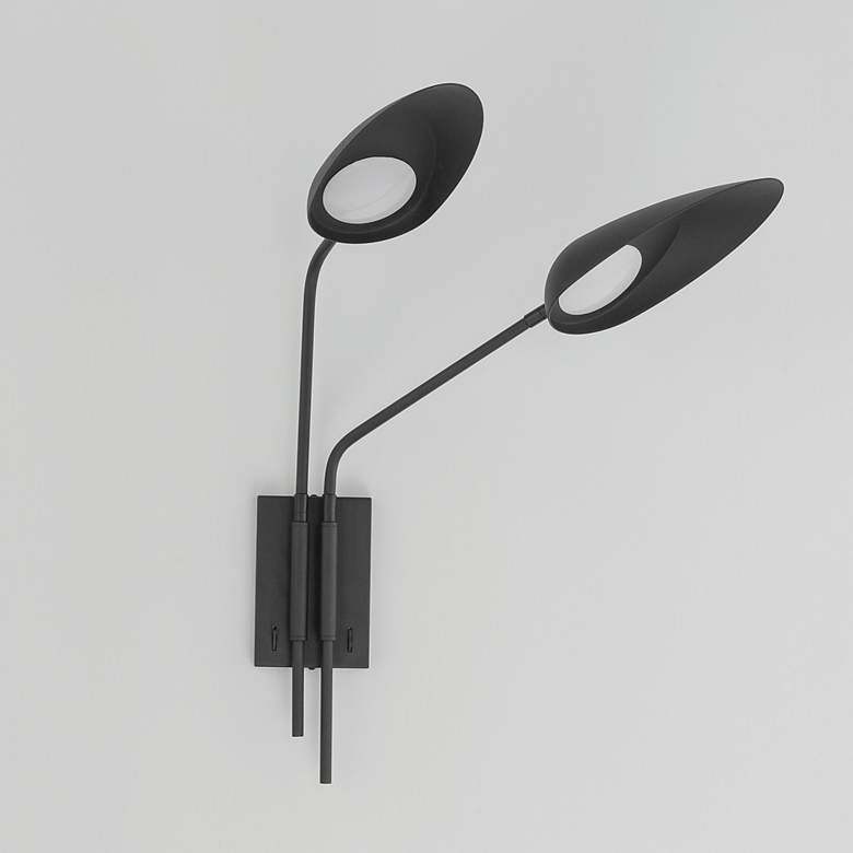 Image 4 Marsh 2-Light LED Wall Sconce Black more views