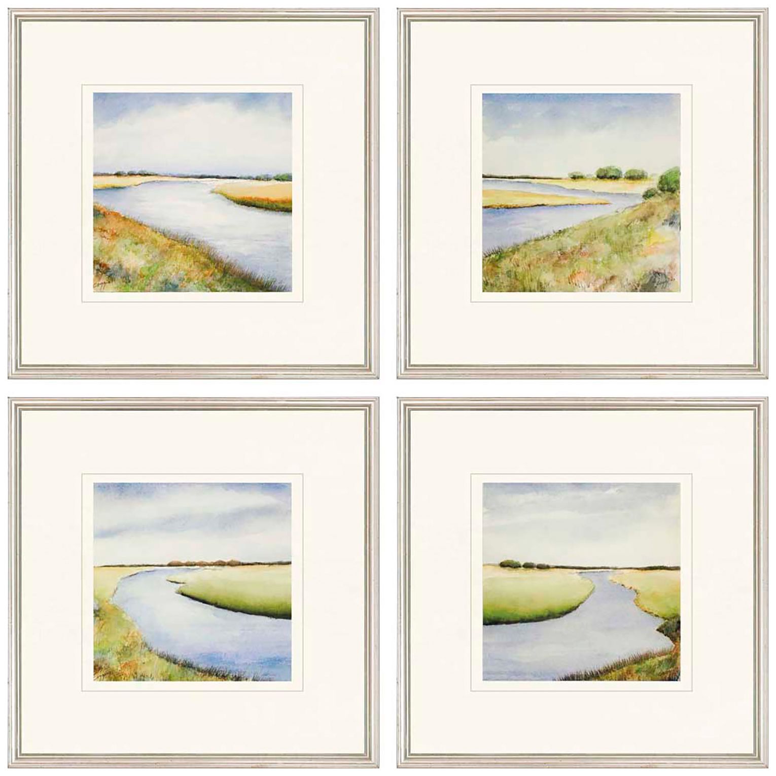 Image 2 Marsh 20" Square 4-Piece Framed Giclee Wall Art Set