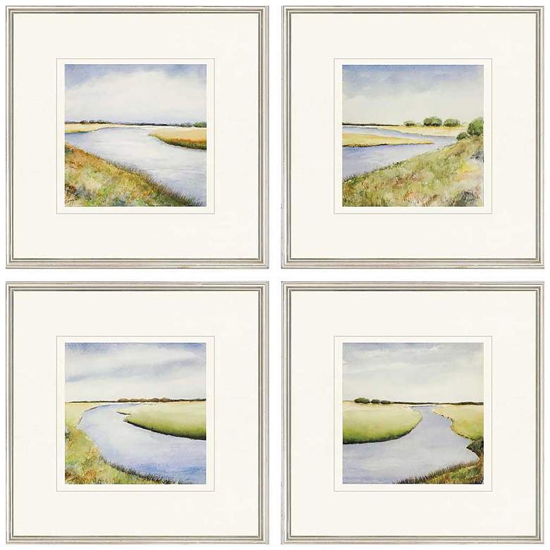 Image 1 Marsh 20"W x 20"H Framed Art Set of 4