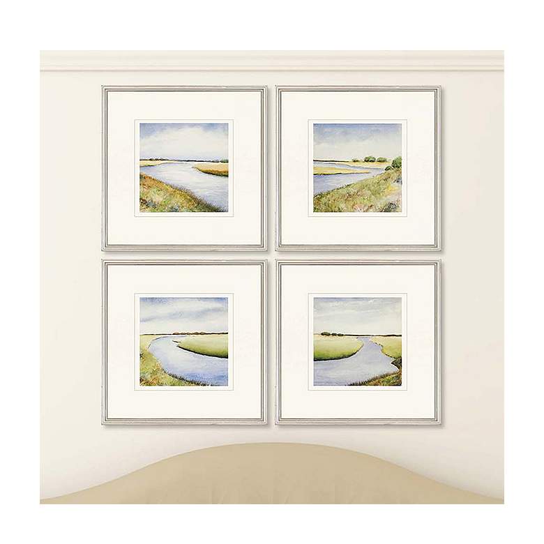 Image 1 Marsh 20"W x 20"H Framed Art Set of 4