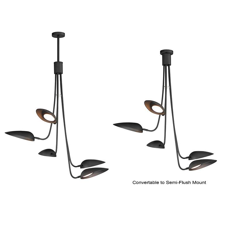 Image 3 Marsh 5-Light LED Pendant Black more views
