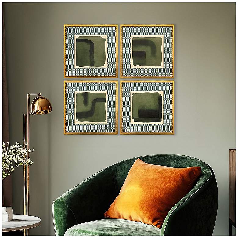 Image 5 Marsh and Sod 16"W x 16"H Framed Art - Set of 4 more views