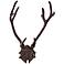 Marshall 19" High Aluminum Antlers Deer Head Wall Art