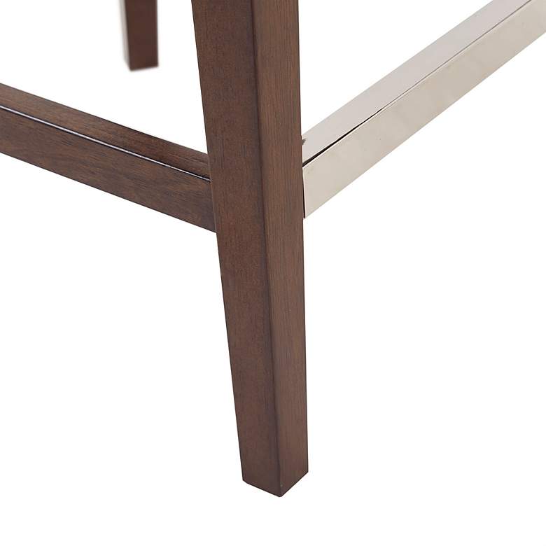 Image 3 Marshall 25 3/4" High Cream Fabric Swivel Counter Stool more views