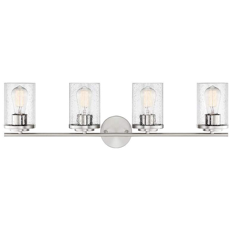 Image 1 Marshall 31 1/4" Wide Polished Chrome 4-Light Bath Light
