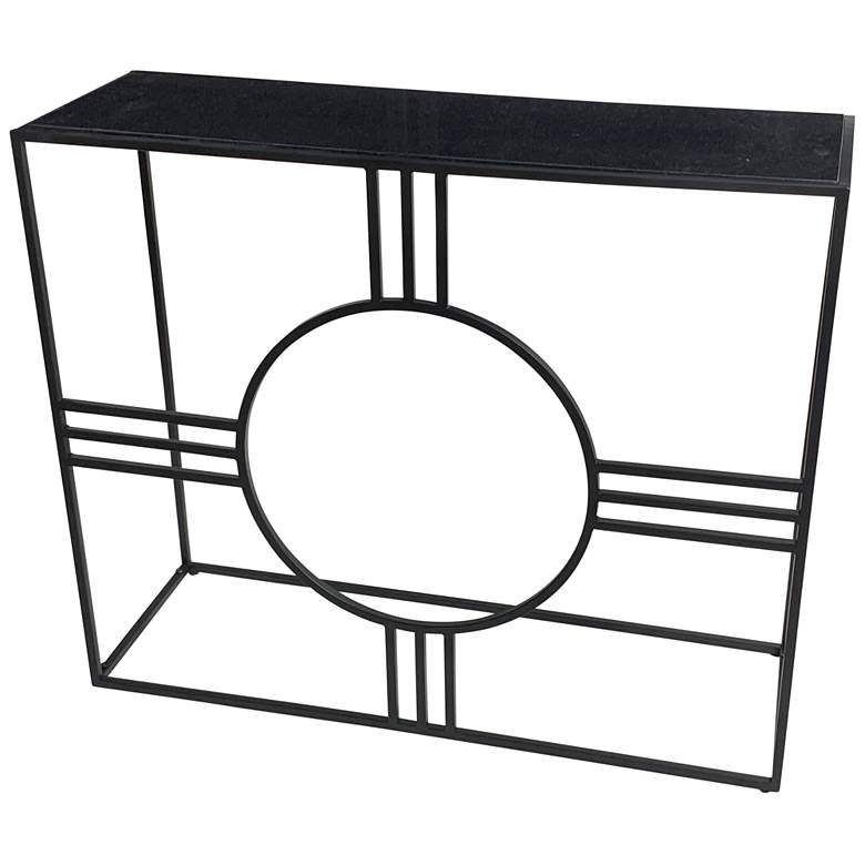 Image 1 Marshall Black Marble Console Table
