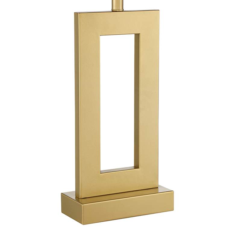 Marshall Modern Luxe Gold Finish Open Rectangle Table Lamp more views