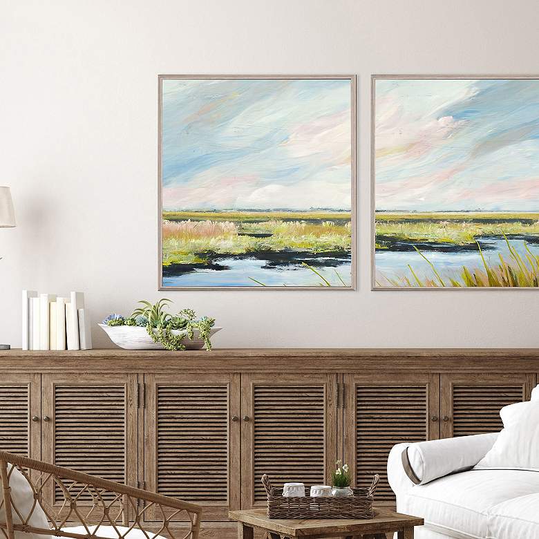 Image 4 Marshlands I 26"W x 29"H Non-Glass Framed Art more views