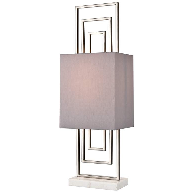 Image 1 Marstrand 30 inch High 1-Light Table Lamp - Satin Nickel