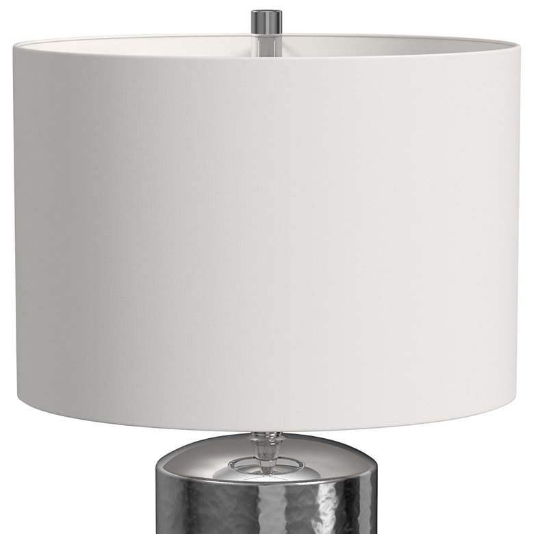 Image 5 Marta Dark Silver Plating Ceramic Table Lamp more views