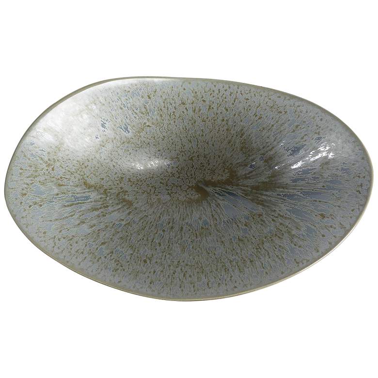 Image 6 Marta's Bronze Reactive Blue Ceramic Bowl more views