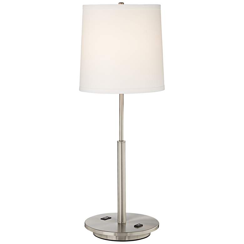 Martel Metal Table Lamp with USB Port and 2-Prong Outlet