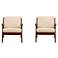 Martelle Chair in Cream and Amber Set of 2