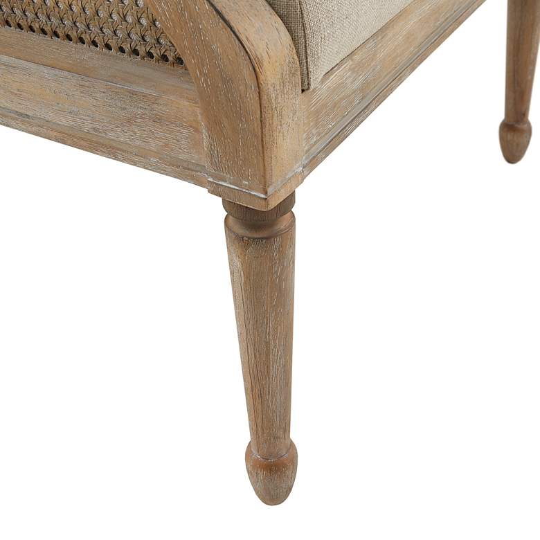 Image 3 Marth Stewart Isla Natural Fabric Accent Armchair more views
